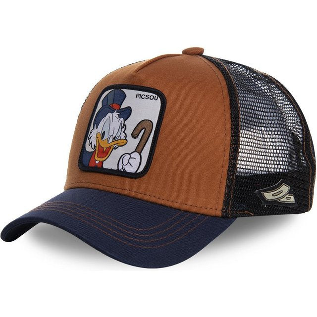 New Brand Anime Cartoon Mickey DONALD Duck Snapback Cotton Baseball Cap Men Women Hip Hop Dad Mesh Hat Trucker Hat Dropshipping