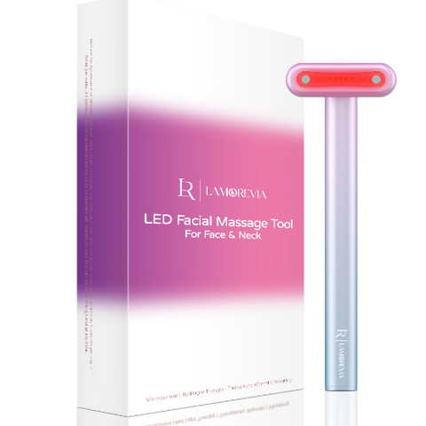 Face Massage Red Light Therapy Wand