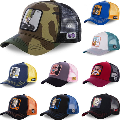 New Brand Anime 62 All Styles Snapback Cap Cotton Baseball Cap Men Women Hip Hop Dad Hat Trucker Mesh Hat Dropshipping